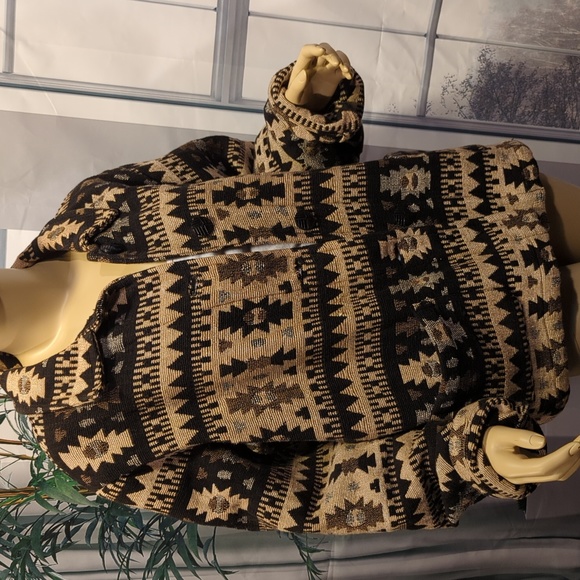 Chico's Southwest Western Print Tapestry Jacket Coat - Picture 8 of 13